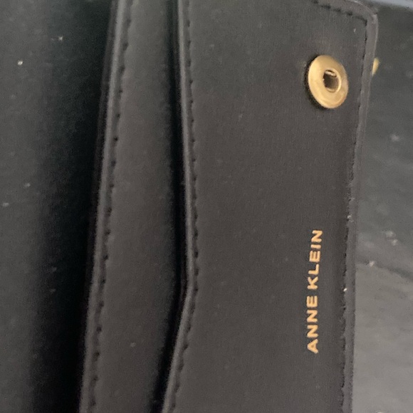 Anne Klein black velvet wallet - Picture 2 of 5